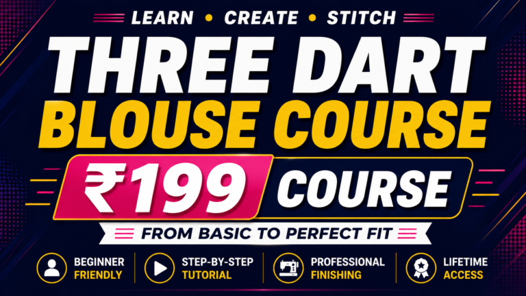 Master the Perfect 3 Dart Blouse | Tailoring Course Tamil